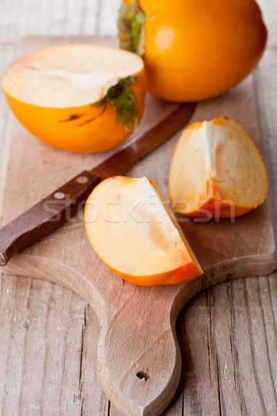 Foto stock: Maduro · cuchillo · naturaleza · salud · fondo