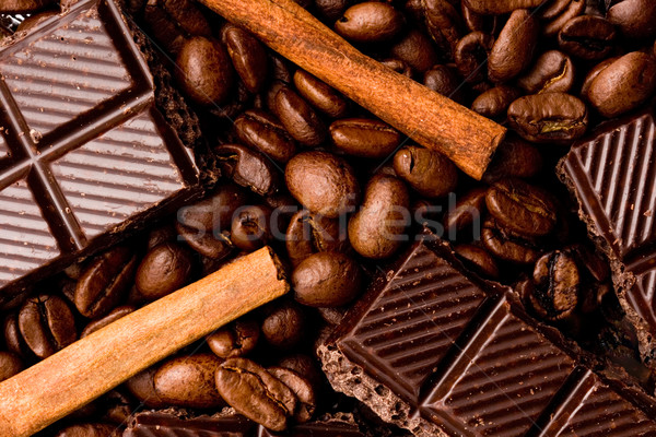 Foto d'archivio: Cioccolato · caffè · cannella · alimentare · candy