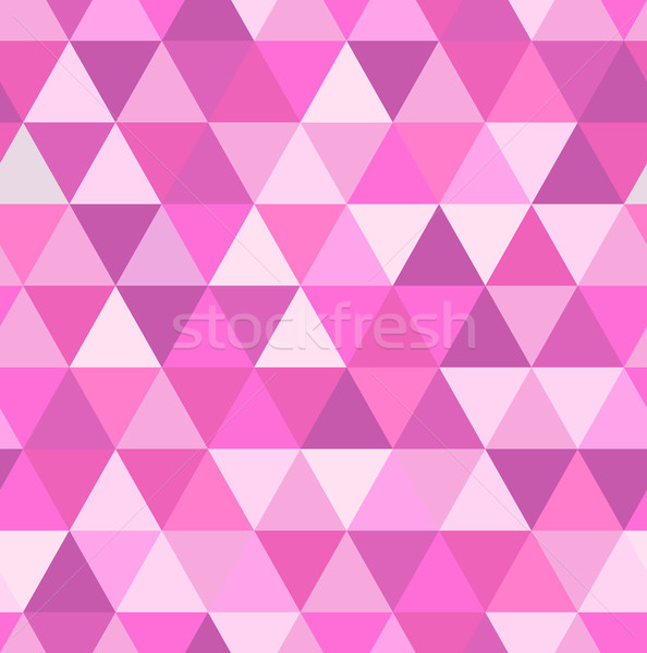 Seamless retro pattern of geometric shapes. Pink mosaic backdrop.  Stock photo © MarySan