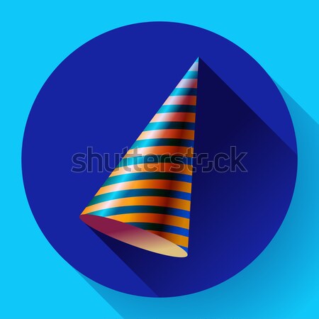 Vector icon of Party hat. Flat designed style. Stock photo © MarySan