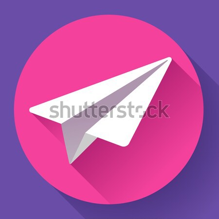 Aircraft vector logo icon Flat 2.0 design style Stock photo © MarySan