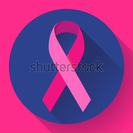 Realist pink ribbon cancerul de san constientizare simbol sănătate Imagine de stoc © MarySan