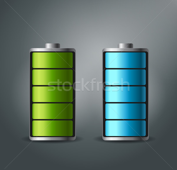 Fully charged battery smartphone - vector illustration. Stock photo © MarySan