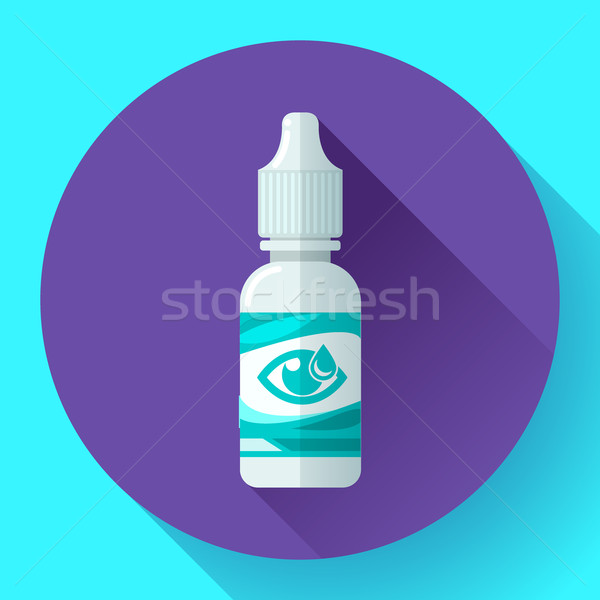 eye or ear drops bottle. Flat design style. Stock photo © MarySan
