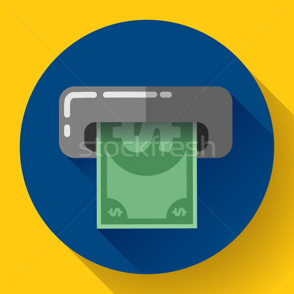 Dinheiro caixa eletrônico cartão símbolo ícone projeto Foto stock © MarySan