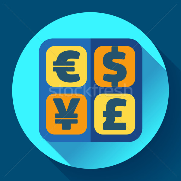 Currency exchange sign icon and converter symbol. Money label. Stock photo © MarySan