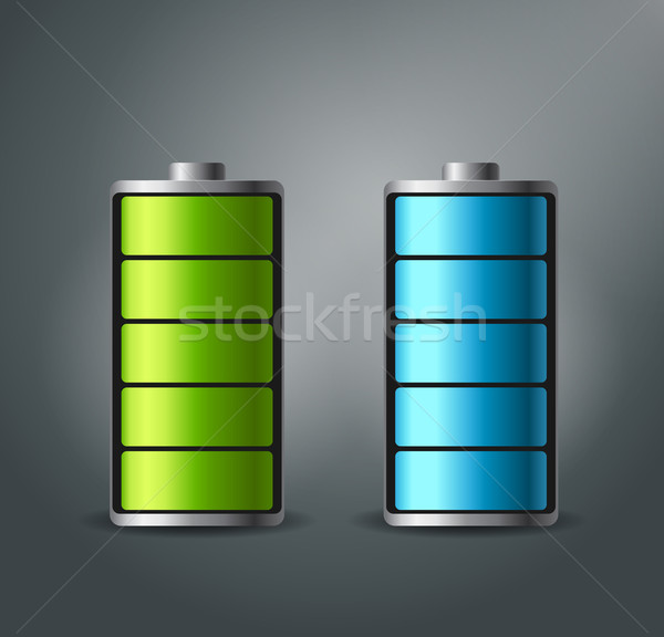Fully charged battery smartphone - vector illustration. Stock photo © MarySan