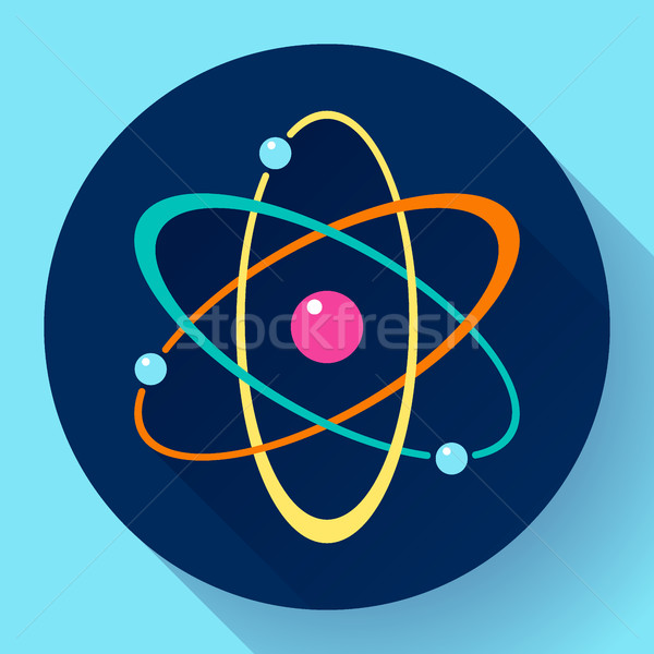 Atom Icoană Cerc Chimie Fizica Simbol Ilustratie Vectoriala C Mary Art Marysan 7348413 Stockfresh