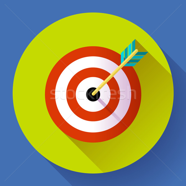 Target marketing icon pijl symbool vector Stockfoto © MarySan