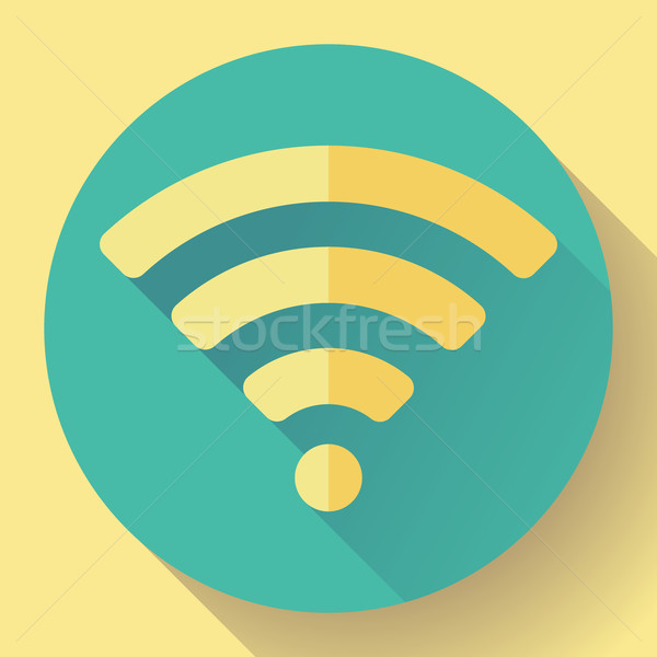 Wi-fi свободный интернет связи икона дизайна Сток-фото © MarySan