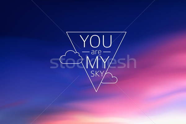 Abstract Blurred sky background Stock photo © MarySan