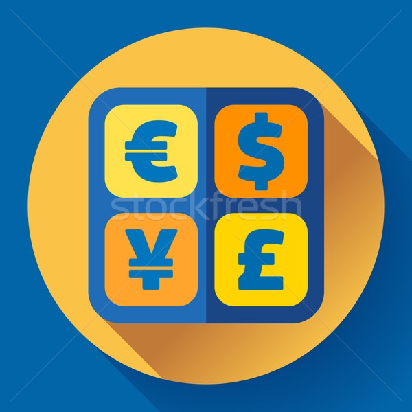 Currency exchange sign icon and converter symbol. Money label. Stock photo © MarySan