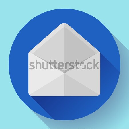 Nyitva boríték posta ikon új levél Stock fotó © MarySan