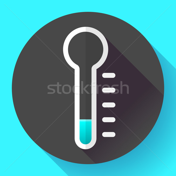 [[stock_photo]]: Thermomètre · icône · température · symbole · vecteur · style