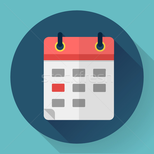 Stockfoto: Kalender · mobiele · app · organisator · icon · ontwerp
