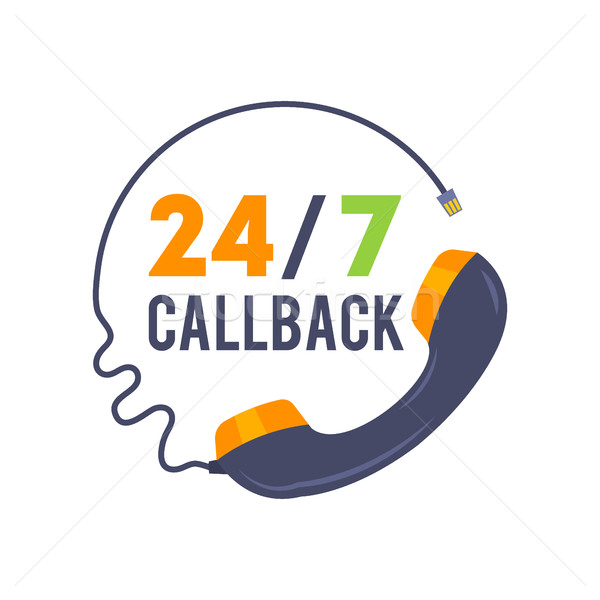 Callback icon for Web and Mobile Stock photo © MarySan