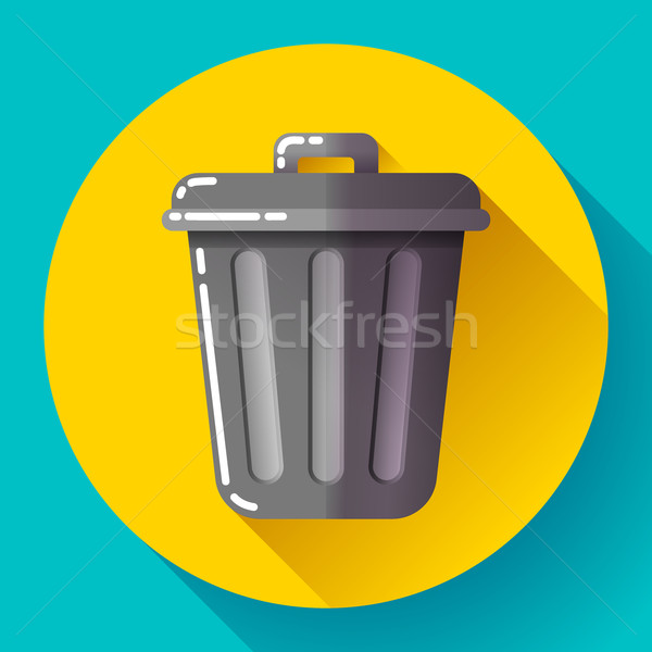 мусорное ведро икона Recycle мусора дизайна Сток-фото © MarySan