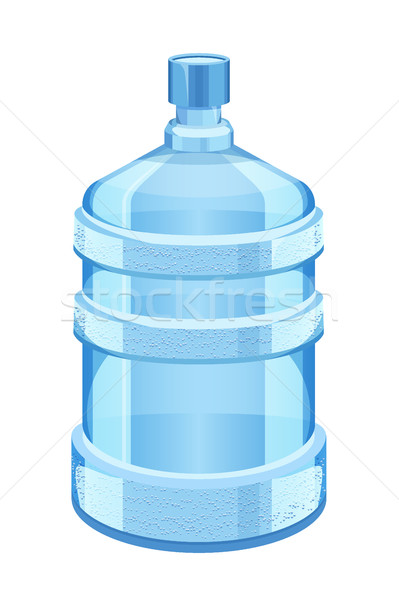 cooler water bottle isolated on white vector illustration. Clean and fresh Stock photo © MarySan