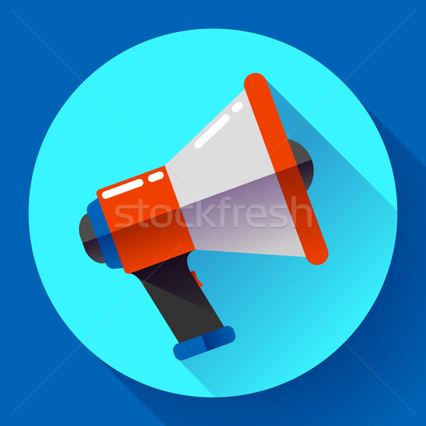 Megafoon icon vector virale marketing ontwerp Stockfoto © MarySan