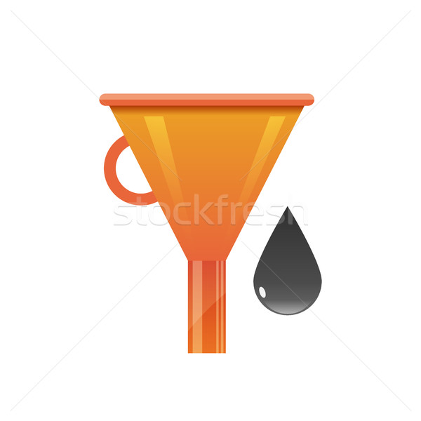 Stock photo: illustration of funnel