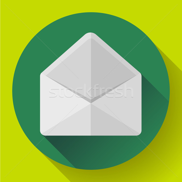 Open busta mail icona nuovo lettera Foto d'archivio © MarySan