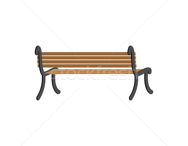 Bench Back View Wooden Park Isolated On White Background Vector Illustration C Marina Mazitova Maryvalery 8050530 Stockfresh