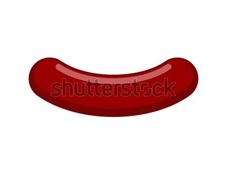 Sausage isolated. Meat delicacy on white background Stock photo © MaryValery