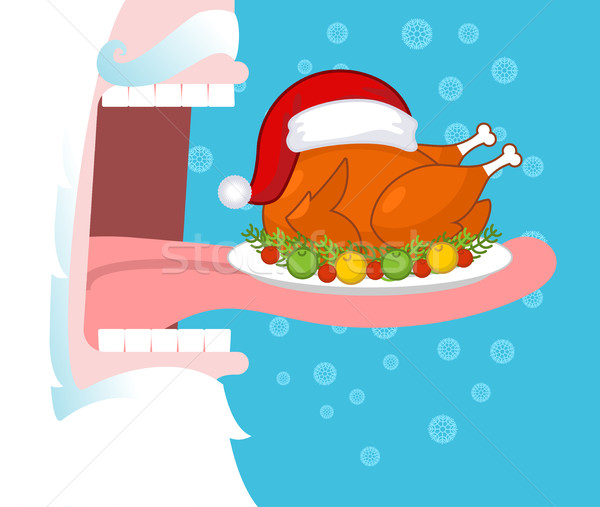 Zdjęcia stock: Święty · mikołaj · jedzenie · christmas · Turcja · otwarte · usta