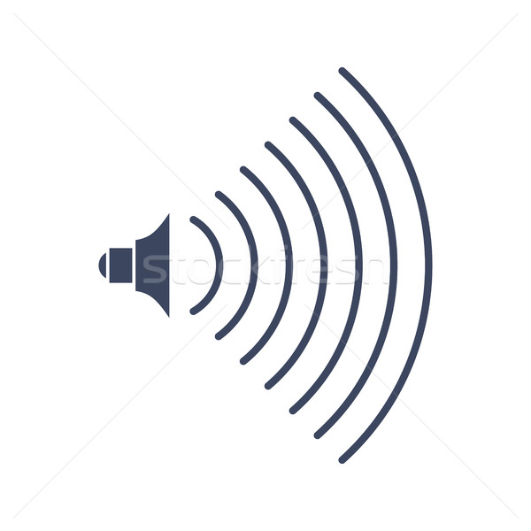 Stock photo: Volume music sign audio icon. Symbol for sound level