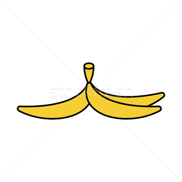 Banán héj izolált bőr stílus skicc Stock fotó © MaryValery