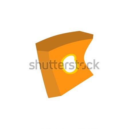 Paper box of french fries crushed garbage isolated. package rubb Stock photo © MaryValery