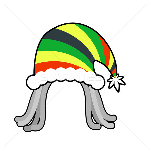 Sapka mikulás ünnepi kalap reggae stílus Stock fotó © MaryValery