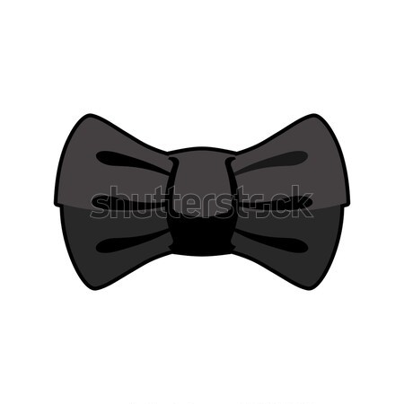 Black bow tie isolated. fashion accessory at ceremony and offici Stock photo © MaryValery