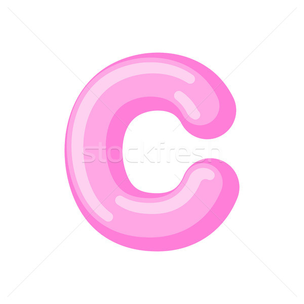 Letter c snoep doopvont karamel alfabet lolly Stockfoto © MaryValery