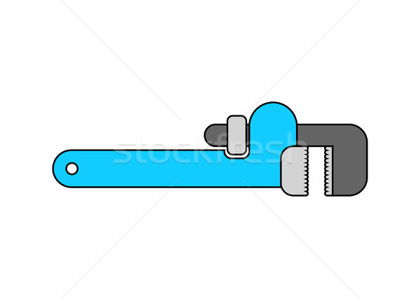 Adjustable wrench isolated. Tool on white background. Industrial Stock photo © MaryValery