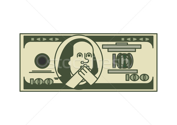 Dollar omg portrait usa argent Photo stock © MaryValery