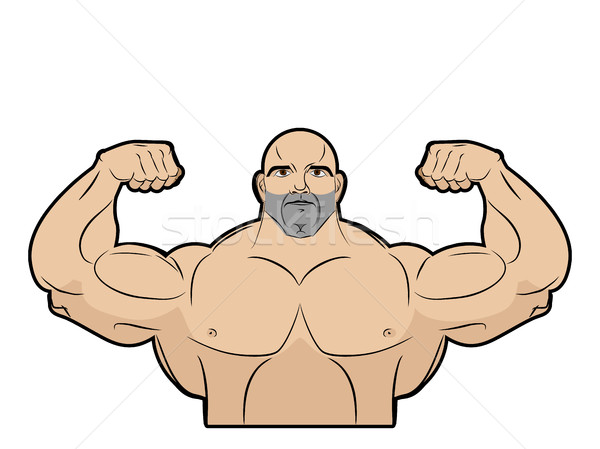Культурист белый спортсмена большой мышцы жестокий Сток-фото © MaryValery