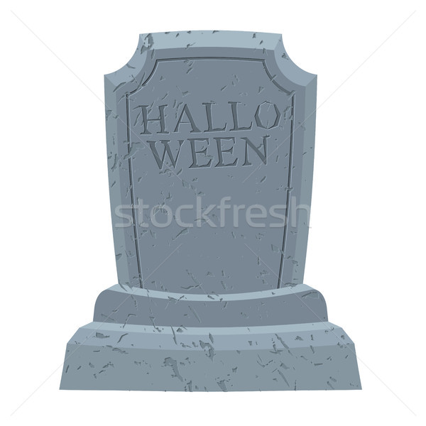 Foto stock: Halloween · lápida · sepulcral · cementerio · ilustración · terrible · vacaciones