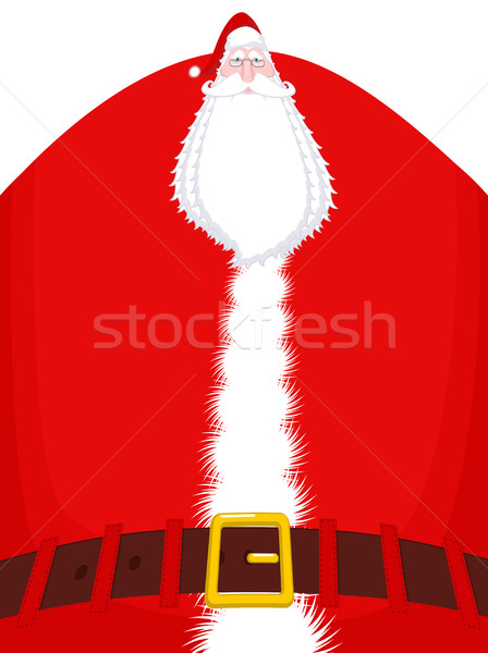 Santa Claus high and belt. Huge Christmas grandfather. Enormous  Stock photo © MaryValery
