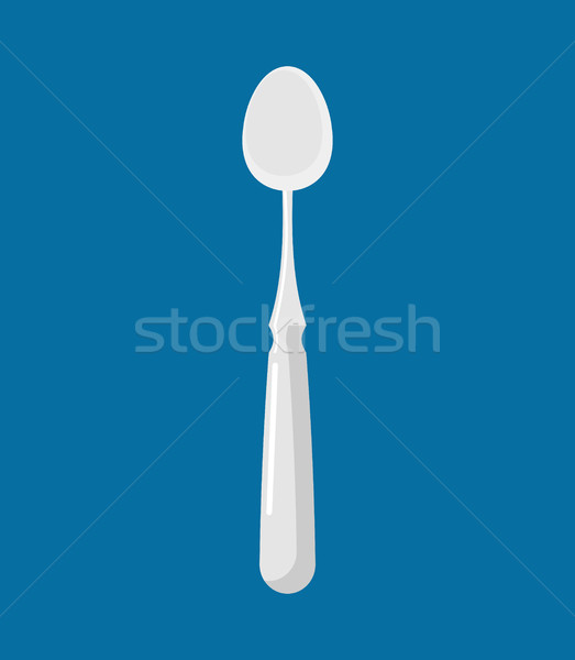 Spoon isolated. Kitchen cutlery for eating. silverware Stock photo © MaryValery