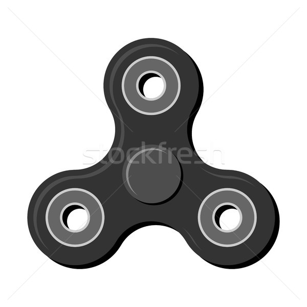 Spinner isolated. Fidget finger toy. Anti stress hand toy on whi Stock photo © MaryValery