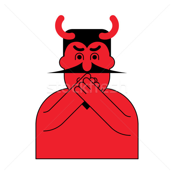 Omg красный дьявол Бога сатана Сток-фото © MaryValery