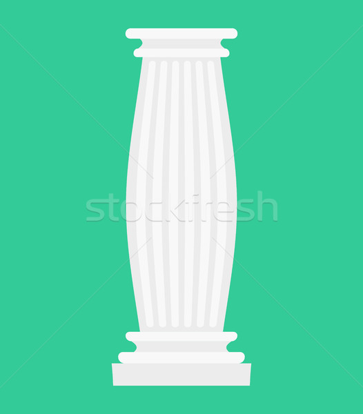 Greek Column isolated. Antique post. Ancient Architectural pilla Stock photo © MaryValery