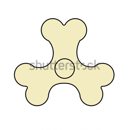 Stock photo: Spinner Bones Fidget finger toy. Halloween Anti Stress Hand Toy 