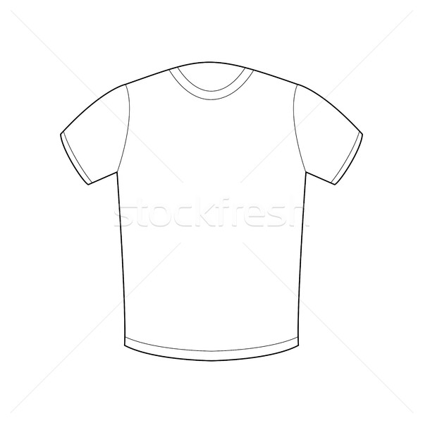 White T-shirt template isolated. Sport Clothing on white backgro Stock photo © MaryValery