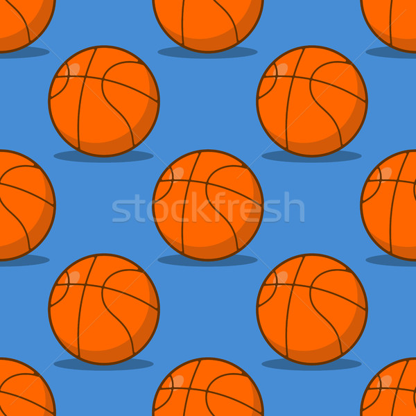 баскетбол спортивных орнамент оранжевый сферический Сток-фото © MaryValery