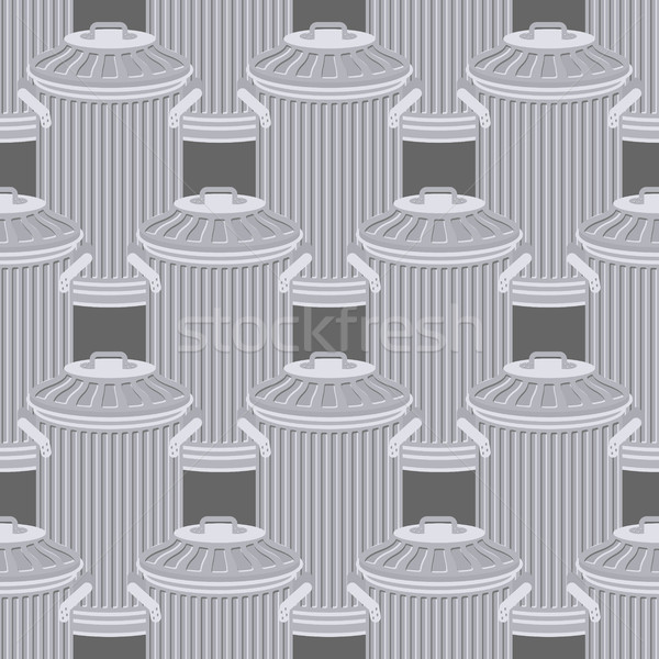 Kosz na śmieci żelaza ozdoba Zdjęcia stock © MaryValery