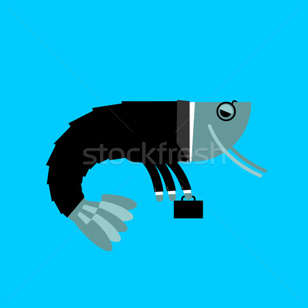 Office plankton isolated. Marine animals in business suit. Manag Stock photo © MaryValery