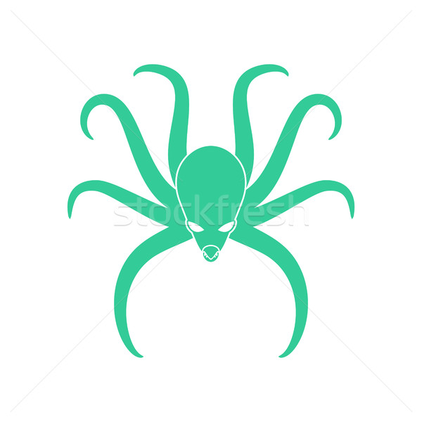 Octopus isolated. poulpe on white background. sea animals Stock photo © MaryValery