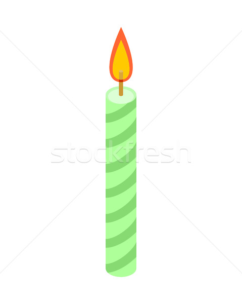 Candle for birthday cake. Accessory holiday pie Stock photo © MaryValery